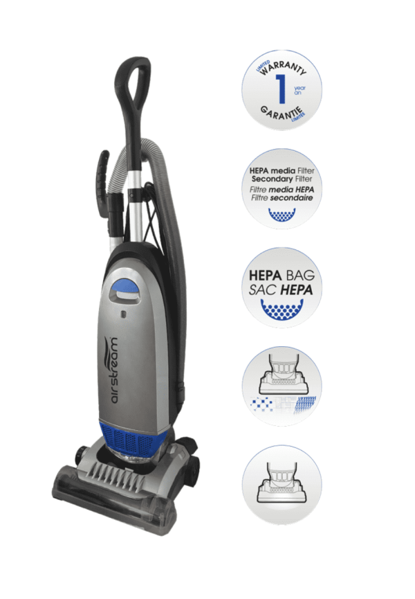 Airstream AS600 Upright Vacuum with HEPA bag and filter. Online Sale